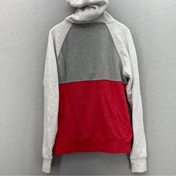 Homage Ohio State University Buckeyes OSU Red 1/4 Zip Hoodie Medium Scarlet Gray - Picture 5 of 7